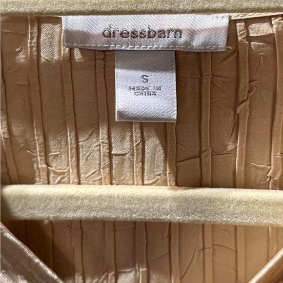 Dress barn- gold asymmetrical blouse - Picture 2 of 4